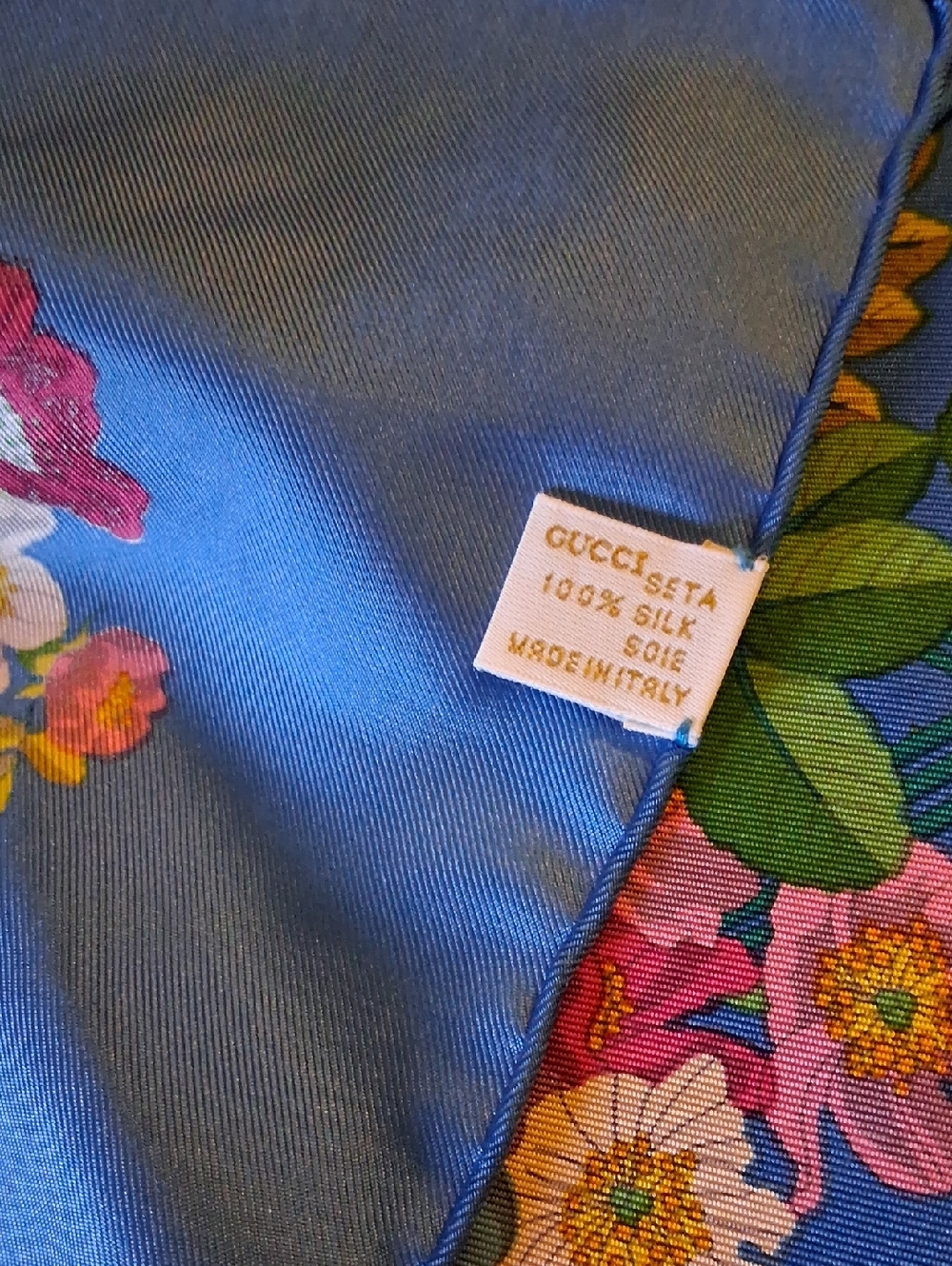 Gucci Silk Scarf 1990's - Picture 8 of 12